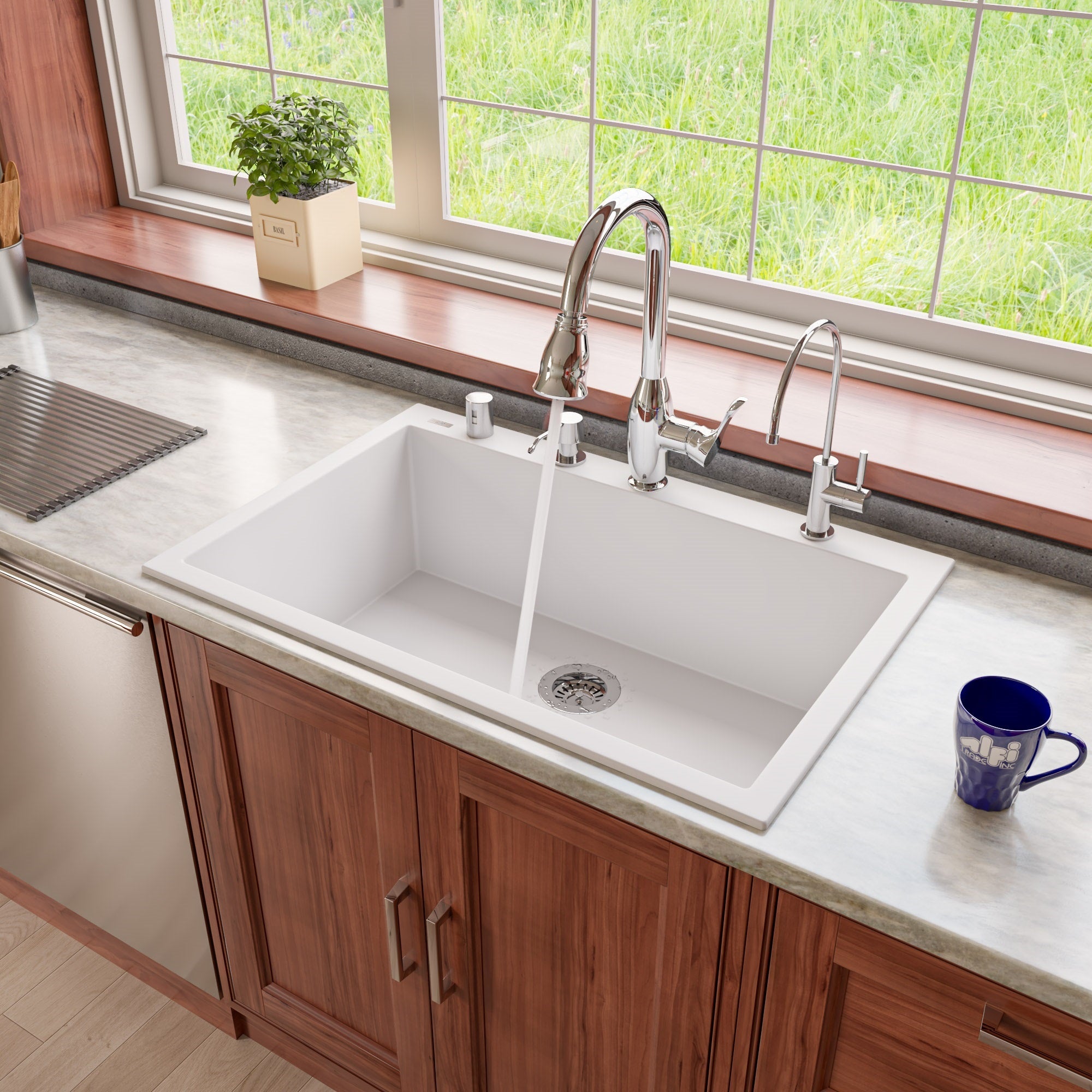 ALFI Brand - Solid Polished Stainless Steel Modern Soap Dispenser | AB5004-PSS ALFI Brand - Solid Polished Stainless Steel Modern Soap Dispenser | AB5004-PSS