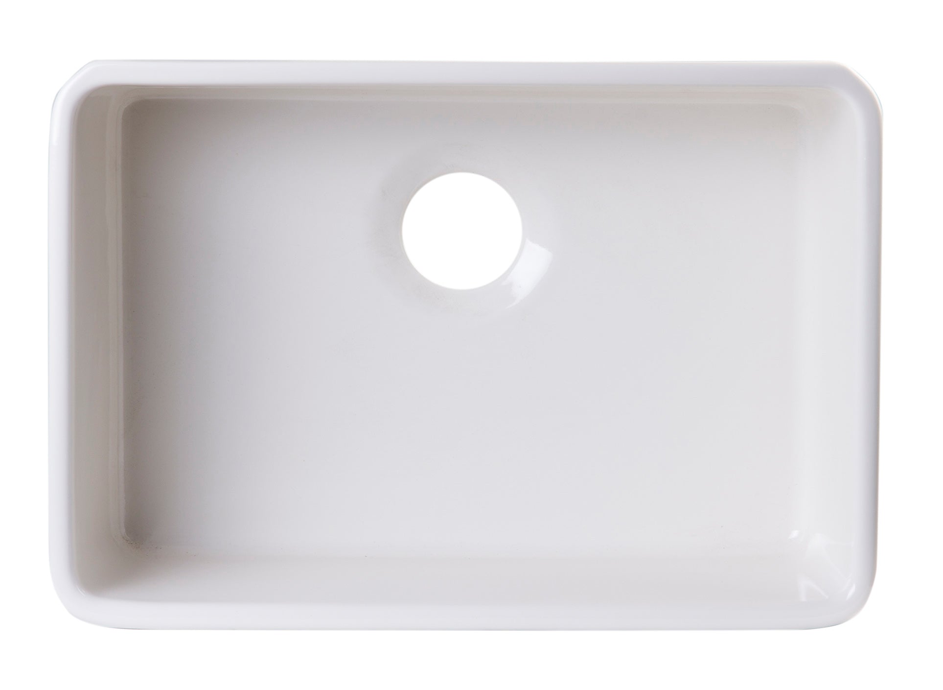 ALFI Brand - 24 inch Biscuit Single Bowl Fireclay Undermount Kitchen Sink | AB503UM-B ALFI Brand - 24 inch Biscuit Single Bowl Fireclay Undermount Kitchen Sink | AB503UM-B
