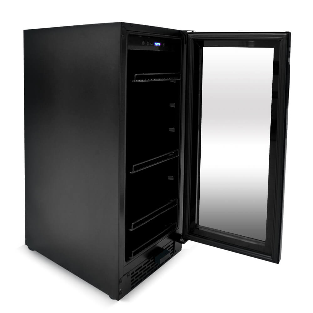 Whynter - Built-in Black Glass 80-can capacity 3.4 cu ft. Beverage Refrigerator | BBR-801BG Whynter - Built-in Black Glass 80-can capacity 3.4 cu ft. Beverage Refrigerator | BBR-801BG