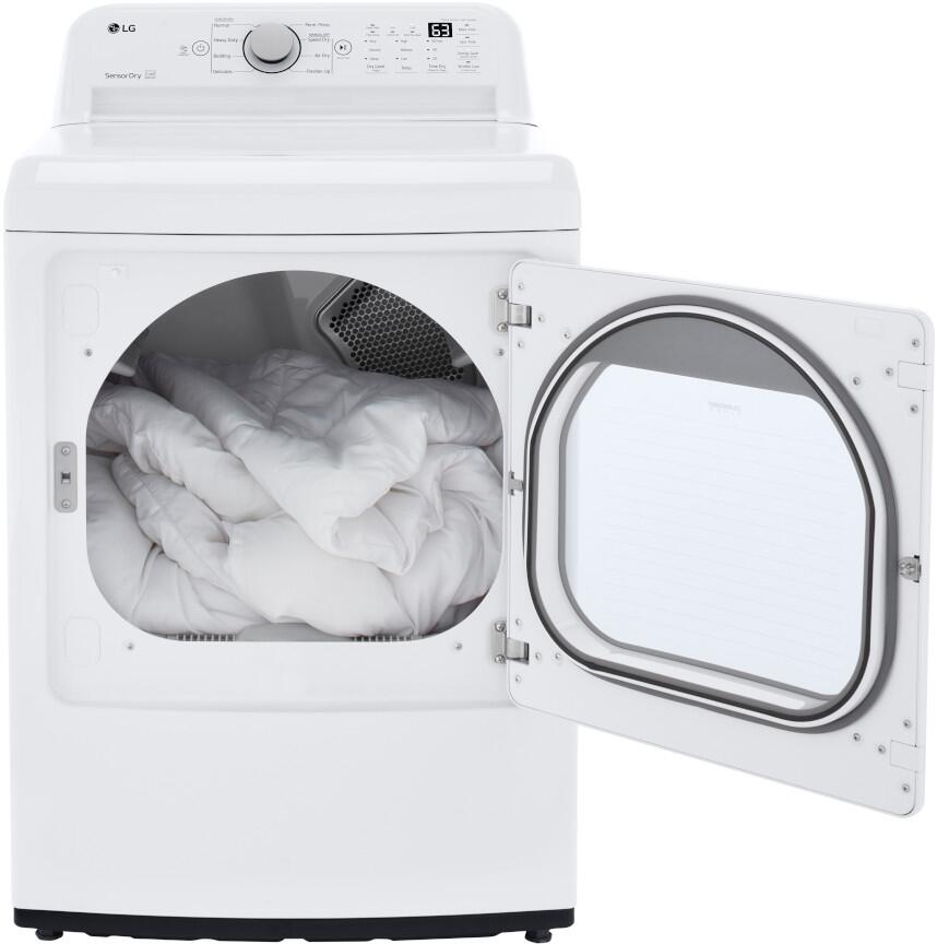 LG - 5.0 cu. ft. Mega Capacity Top Load Washer and LG - 7.3 Cu. Ft. White Ultra Large High Efficiency Gas Dryer LG - 5.0 cu. ft. Mega Capacity Top Load Washer and LG - 7.3 Cu. Ft. White Ultra Large High Efficiency Gas Dryer