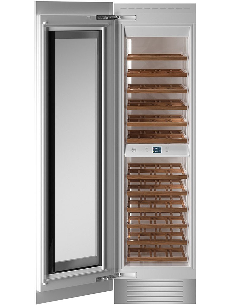Bertazzoni - 24" Built-in Wine Cellar column - Stainless - Left swing door - Professional Series | REF24WCPIXL/23 Bertazzoni - 24" Built-in Wine Cellar column - Stainless - Left swing door - Professional Series | REF24WCPIXL/23