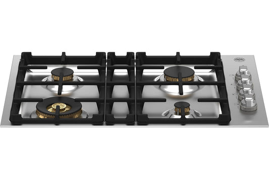 Bertazzoni - 30" Drop-in Gas Cooktop 4 Brass Burners - MAST304QBXT
