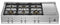 Bertazzoni | 48" Gas Rangetop 6 Brass Burners + Griddle | PROF486GRTBXT