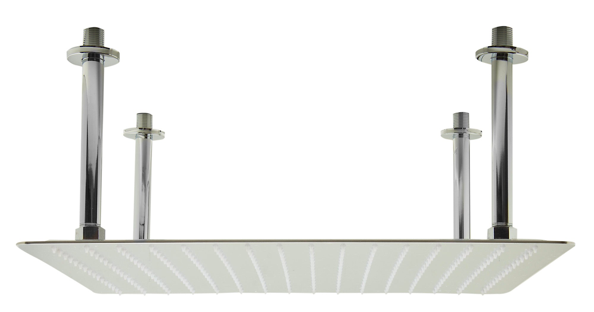ALFI Brand - 20" Square Brushed Solid Stainless Steel Ultra Thin Rain Shower Head | RAIN20S-BSS ALFI Brand - 20" Square Brushed Solid Stainless Steel Ultra Thin Rain Shower Head | RAIN20S-BSS