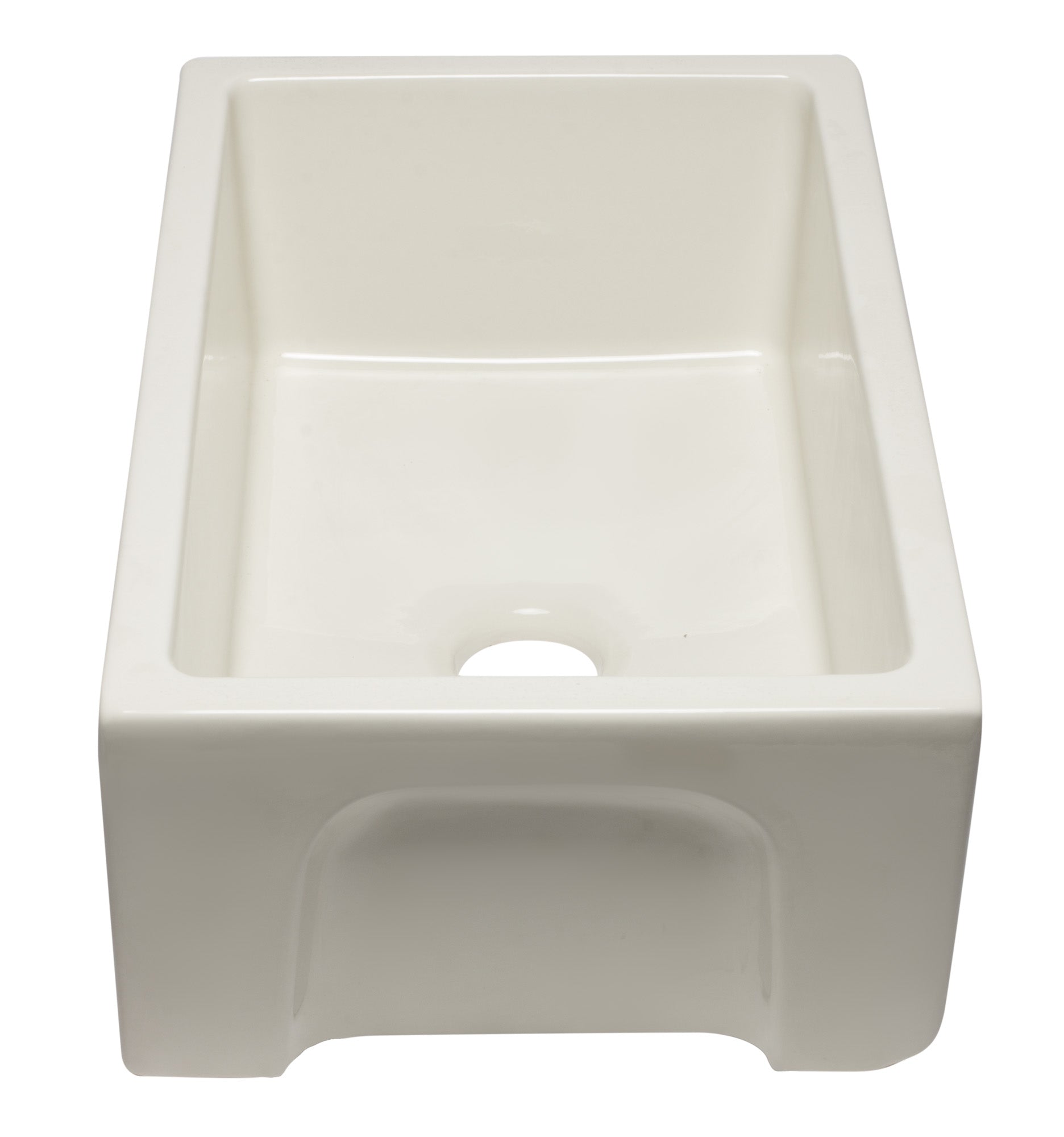 ALFI Brand - 30 inch Biscuit Reversible Smooth / Fluted Single Bowl Fireclay Farm Sink | AB3018HS-B ALFI Brand - 30 inch Biscuit Reversible Smooth / Fluted Single Bowl Fireclay Farm Sink | AB3018HS-B