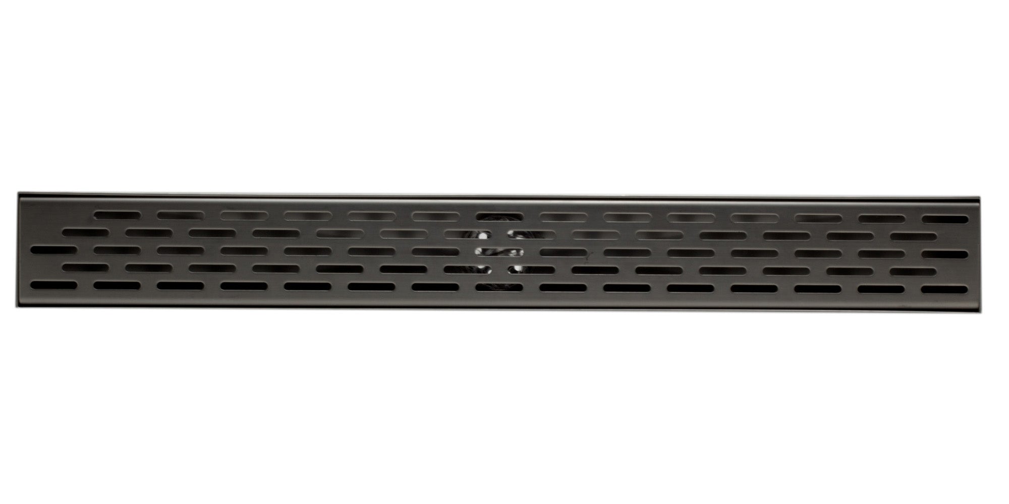 ALFI Brand - 24" Long Modern Stainless Steel Linear Shower Drain with Groove Holes | ABLD24C-BSS ALFI Brand - 24" Long Modern Stainless Steel Linear Shower Drain with Groove Holes | ABLD24C-BSS