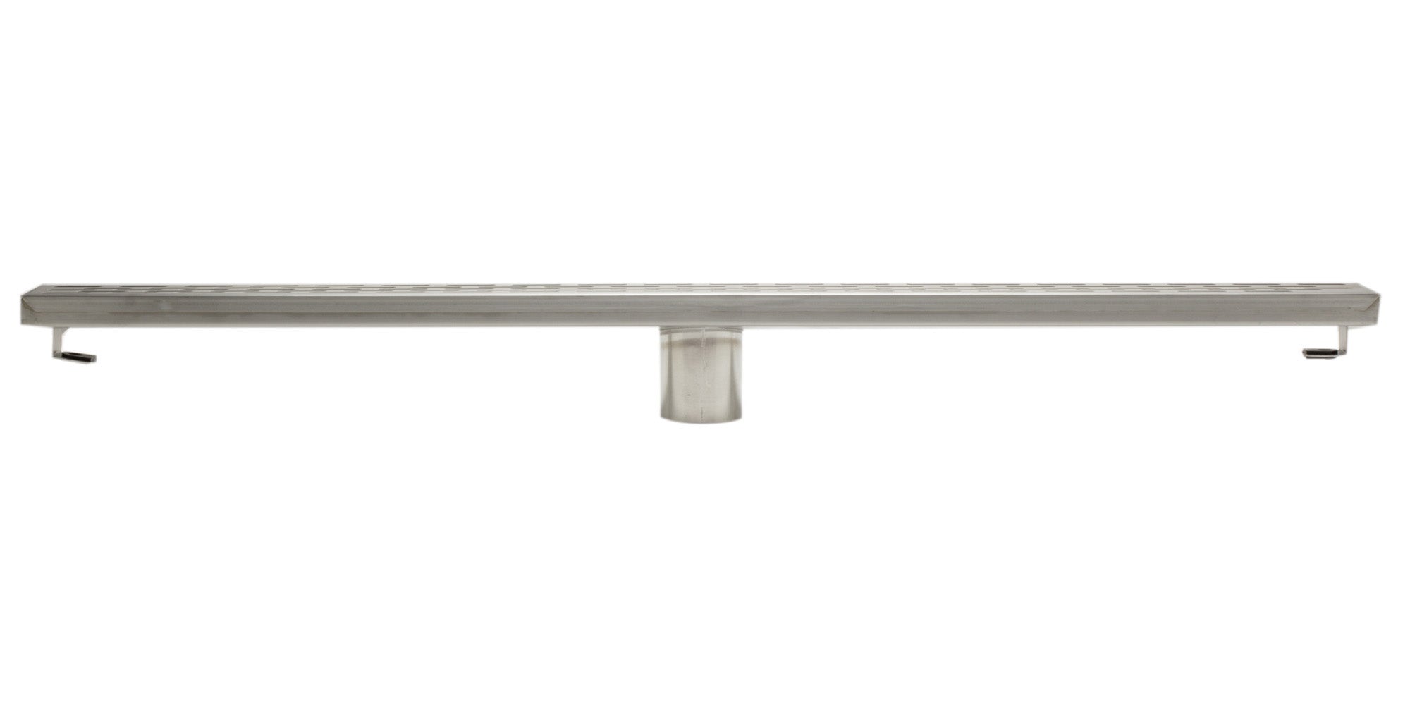 ALFI Brand - 32" Modern Stainless Steel Linear Shower Drain with Groove Holes | ABLD32C-BSS ALFI Brand - 32" Modern Stainless Steel Linear Shower Drain with Groove Holes | ABLD32C-BSS
