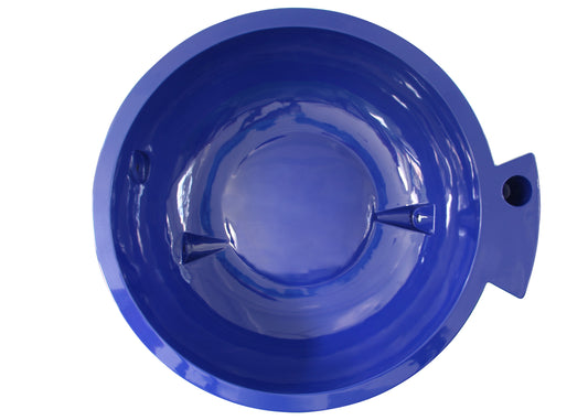 ALFI Brand - Dark Blue FireHotTub The Round Fire Burning Portable Outdoor Hot Bath Tub | FireHotTub-DB