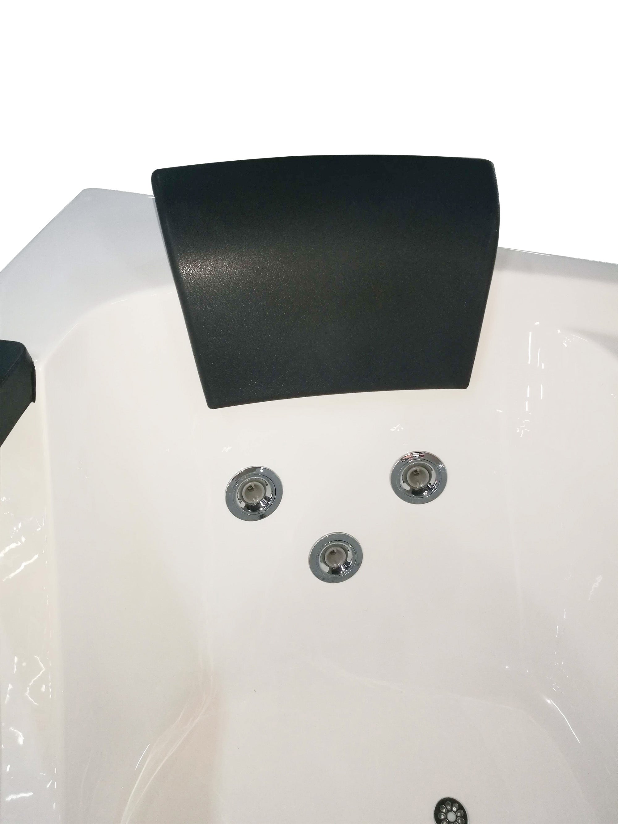 EAGO - 5 ft Clear Rounded Right Corner Acrylic Whirlpool Bathtub | AM198ETL-R EAGO - 5 ft Clear Rounded Right Corner Acrylic Whirlpool Bathtub | AM198ETL-R