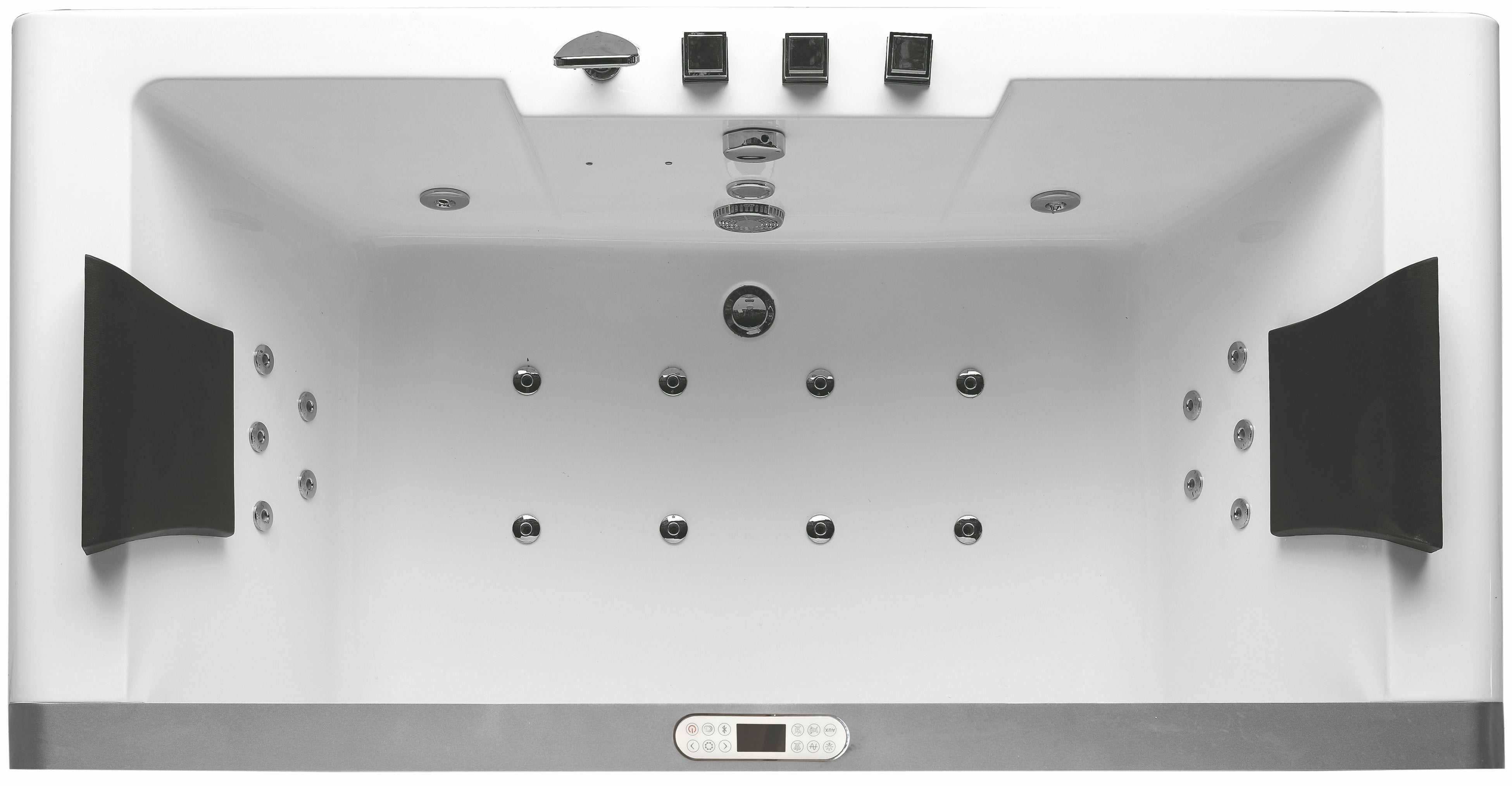 EAGO - 6 ft Clear Rectangular Acrylic Whirlpool Bathtub for Two | AM196ETL EAGO - 6 ft Clear Rectangular Acrylic Whirlpool Bathtub for Two | AM196ETL