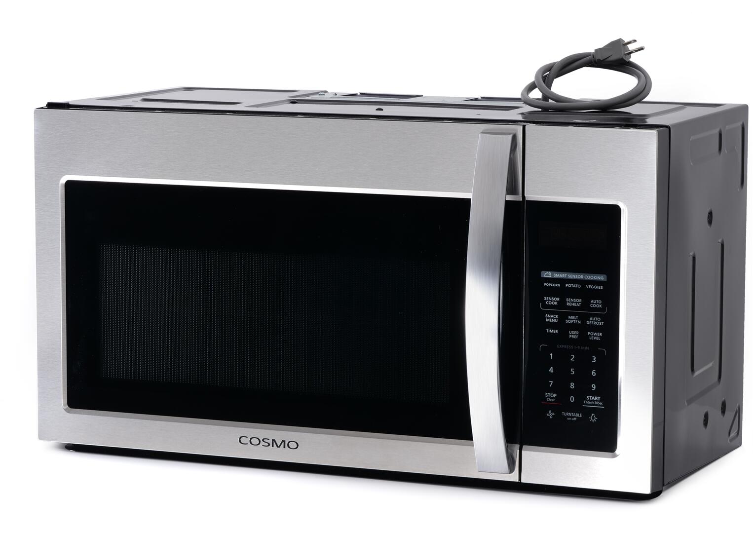 Cosmo - COS-3019ORM2SS 30 in Over the Range Microwave Oven with 1.9 cu. ft. Capacity | COS-3019ORM2SS Cosmo - COS-3019ORM2SS 30 in Over the Range Microwave Oven with 1.9 cu. ft. Capacity | COS-3019ORM2SS