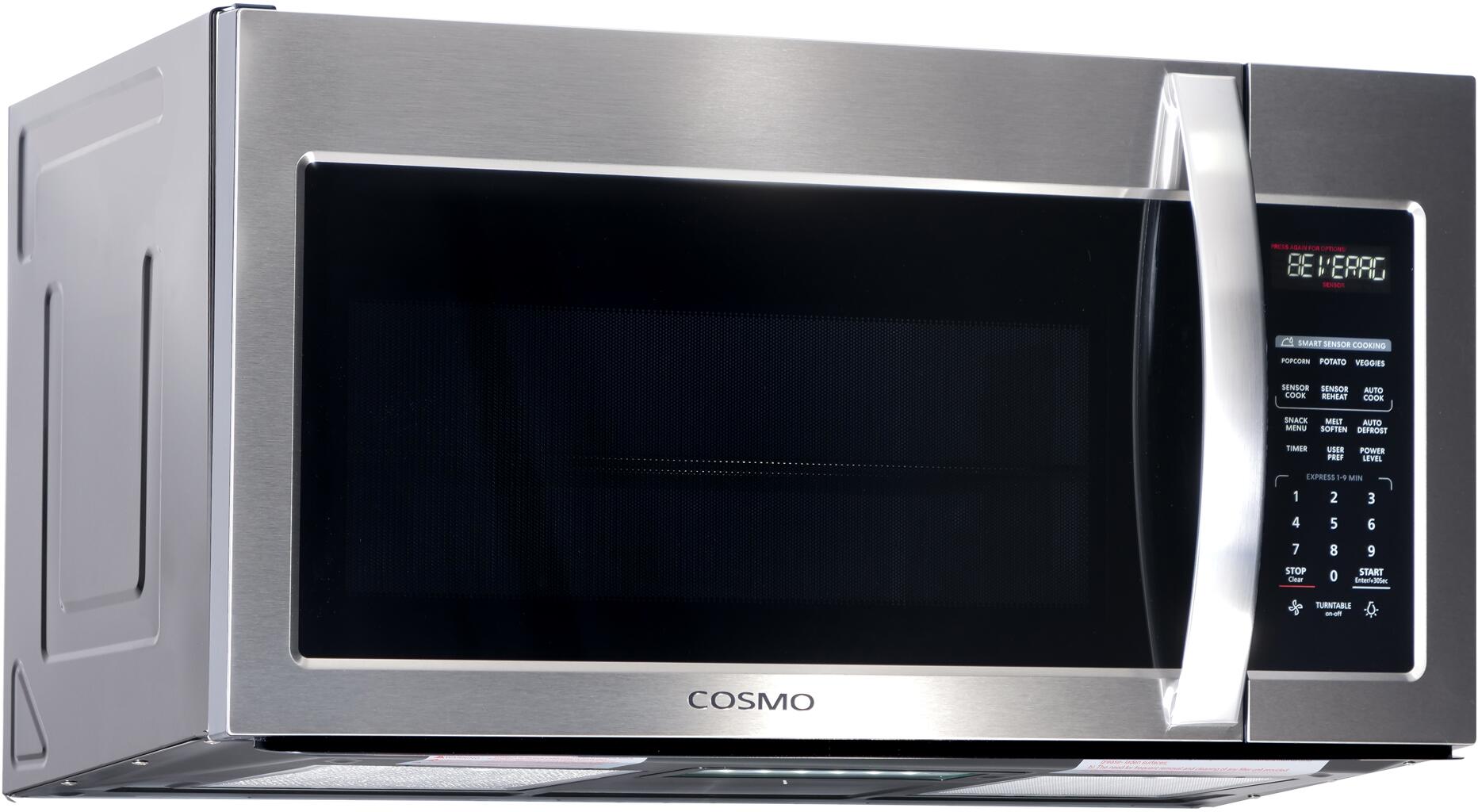 Cosmo - COS-3019ORM2SS 30 in Over the Range Microwave Oven with 1.9 cu. ft. Capacity | COS-3019ORM2SS Cosmo - COS-3019ORM2SS 30 in Over the Range Microwave Oven with 1.9 cu. ft. Capacity | COS-3019ORM2SS