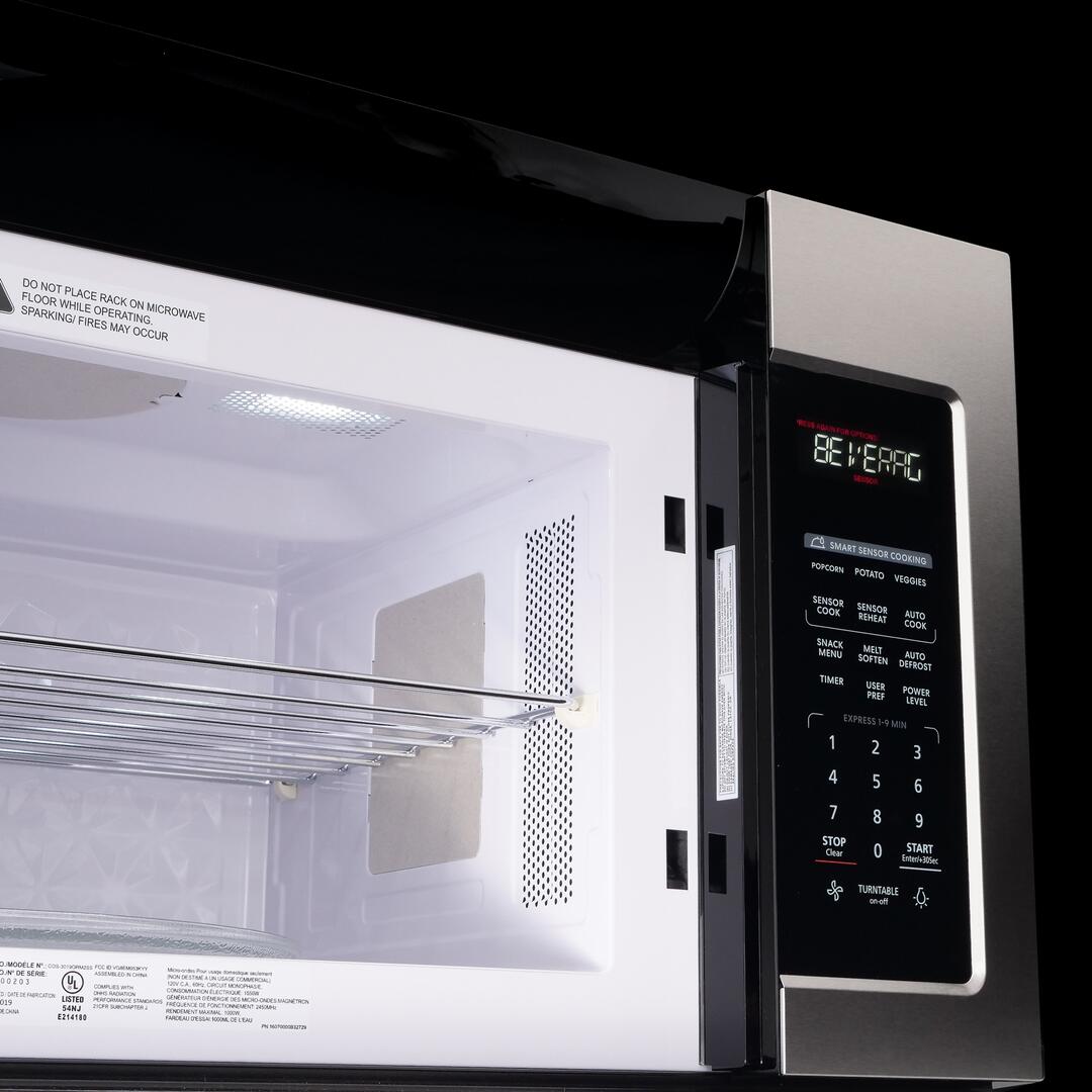 Cosmo - COS-3019ORM2SS 30 in Over the Range Microwave Oven with 1.9 cu. ft. Capacity | COS-3019ORM2SS Cosmo - COS-3019ORM2SS 30 in Over the Range Microwave Oven with 1.9 cu. ft. Capacity | COS-3019ORM2SS