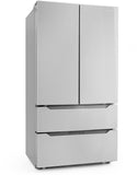 Cosmo - 22.5 cu. ft. 4-Door French Door Refrigerator with Recessed Handle in Stainless Steel, Counter Depth | COS-FDR225RHSS Cosmo - 22.5 cu. ft. 4-Door French Door Refrigerator with Recessed Handle in Stainless Steel, Counter Depth | COS-FDR225RHSS