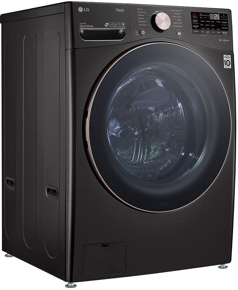 LG - 27 in. 4.5 cu. ft. Ultra Large Capacity Black Steel Smart Front Load Washing Machine with TurboWash360 | WM4000HBA LG - 27 in. 4.5 cu. ft. Ultra Large Capacity Black Steel Smart Front Load Washing Machine with TurboWash360 | WM4000HBA