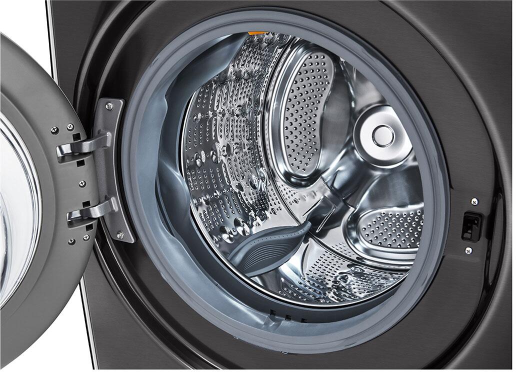 LG - 27 in. 4.5 cu. ft. Ultra Large Capacity Black Steel Smart Front Load Washing Machine with TurboWash360 | WM4000HBA LG - 27 in. 4.5 cu. ft. Ultra Large Capacity Black Steel Smart Front Load Washing Machine with TurboWash360 | WM4000HBA