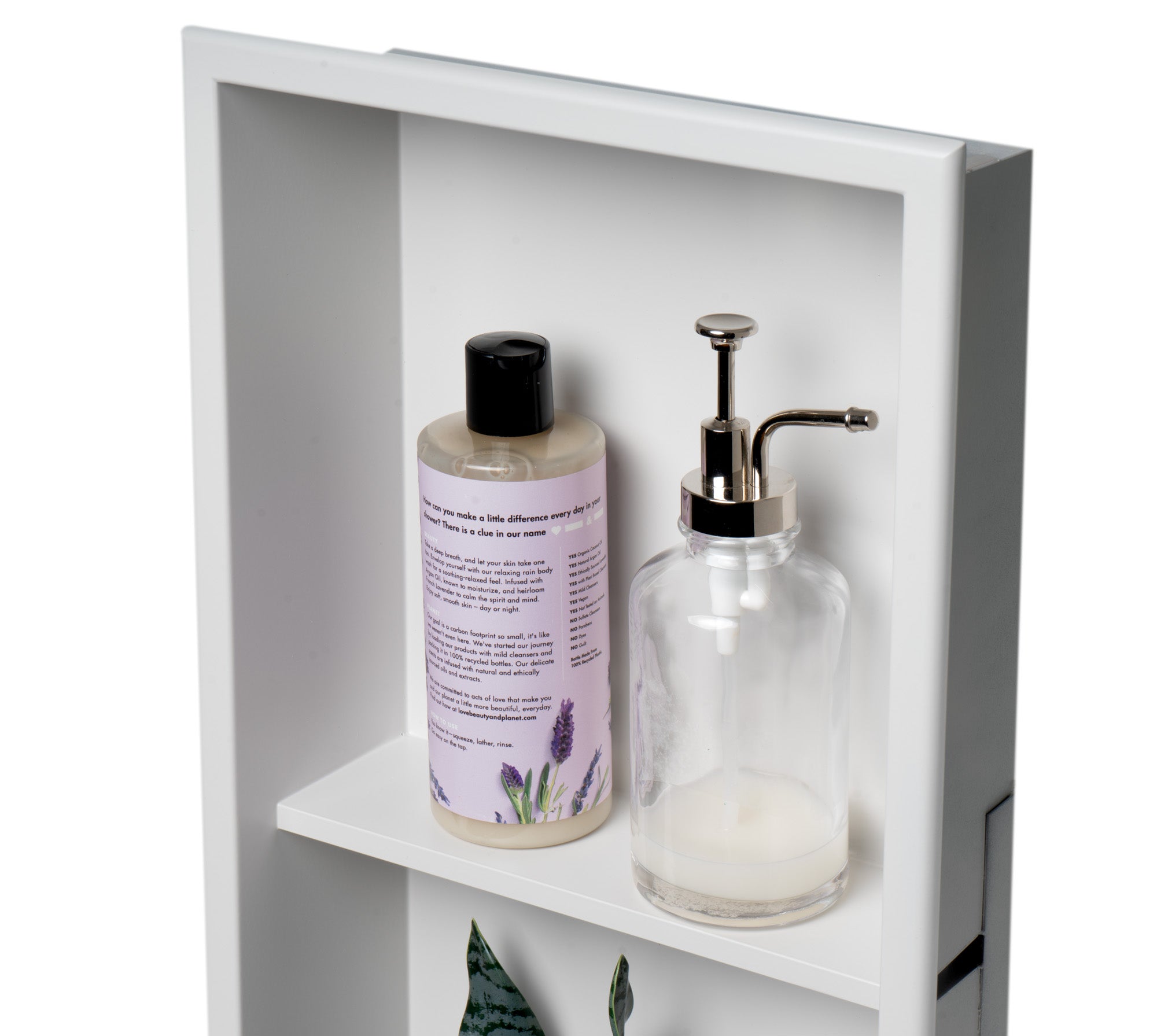 ALFI Brand - 12 x 24 White Matte Stainless Steel Vertical Double Shelf Bath Shower Niche | ABNC1224-W ALFI Brand - 12 x 24 White Matte Stainless Steel Vertical Double Shelf Bath Shower Niche | ABNC1224-W