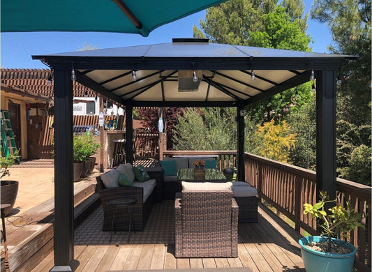 Calcana Commercial Mounted Gas Heaters Calcana Model PH-40HO-5’ High Output, Outdoor Patio Heater, Natural Gas OR Propane, 304 Stainless Steel, Patented Modulating Control 20,000 to 40,000 Btu