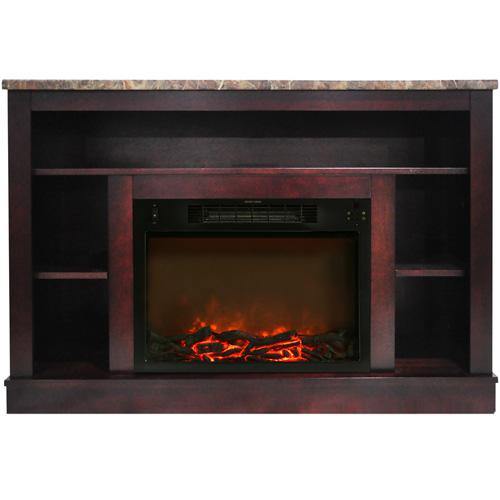 Cambridge Electric Fireplace Mahogany Cambridge Seville Electric Fireplace Heater with 47-In. Cherry TV Stand, Enhanced Log Display, Multi-Color Flames, and Remote Control Cambridge Electric Fireplace Mahogany Cambridge Seville Electric Fireplace Heater with 47-In. Cherry TV Stand, Enhanced Log Display, Multi-Color Flames, and Remote Control