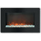 Cambridge Electric Wall-hung Fireplaces Black Cambridge Callisto 30 In. Wall-Mount Electric Fireplace with Flat Panel and Crystal Rocks