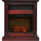 Cambridge Fireplace Mantels and Entertainment Centers Cambridge 34-In. Sienna Electric Fireplace w/ 1500W Log Insert and Cherry Mantel