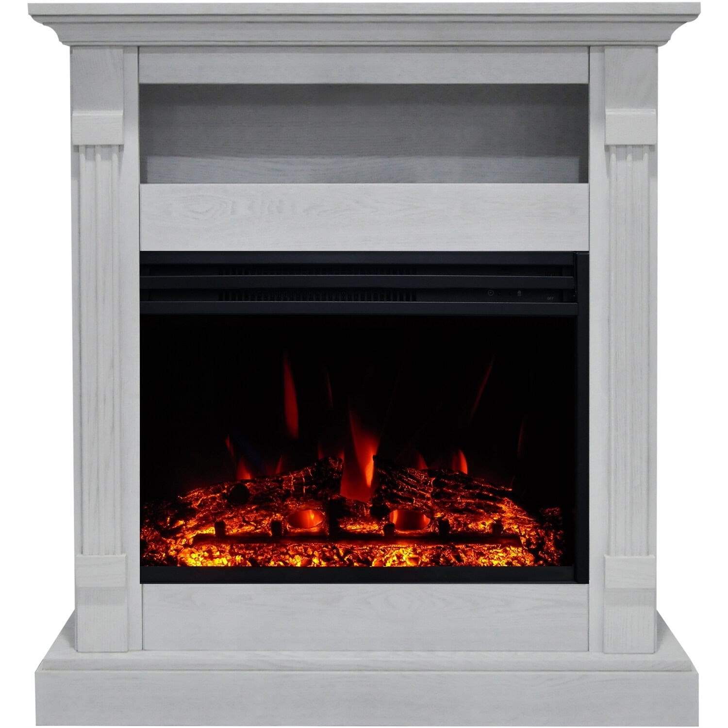 Cambridge Fireplace Mantels and Entertainment Centers Cambridge Sienna 34-In. Electric Fireplace Heater with Walnut Mantel, Enhanced Log Display, Multi-Color Flames, and Remote Control, Cambridge Fireplace Mantels and Entertainment Centers Cambridge Sienna 34-In. Electric Fireplace Heater with Walnut Mantel, Enhanced Log Display, Multi-Color Flames, and Remote Control,