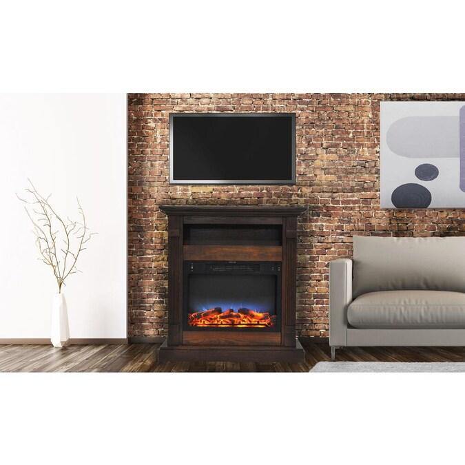 Cambridge Fireplace Mantels and Entertainment Centers Cambridge Sienna 34 In. Electric Fireplace w/ 1500W Log Insert and Walnut Mantel Cambridge Fireplace Mantels and Entertainment Centers Cambridge Sienna 34 In. Electric Fireplace w/ 1500W Log Insert and Walnut Mantel