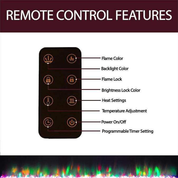 Cambridge Fireplace Mantels and Entertainment Centers Cambridge Somerset 70-In. Black Electric Fireplace TV Stand with Multi-Color LED Flames, Crystal Rock Display, and Remote Control Cambridge Fireplace Mantels and Entertainment Centers Cambridge Somerset 70-In. Black Electric Fireplace TV Stand with Multi-Color LED Flames, Crystal Rock Display, and Remote Control