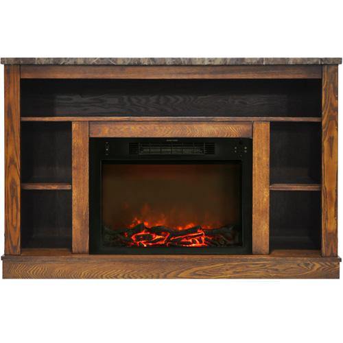 Cambridge Walnut Cambridge Seville Electric Fireplace Heater with 47-In. Cherry TV Stand, Enhanced Log Display, Multi-Color Flames, and Remote Control Cambridge Walnut Cambridge Seville Electric Fireplace Heater with 47-In. Cherry TV Stand, Enhanced Log Display, Multi-Color Flames, and Remote Control