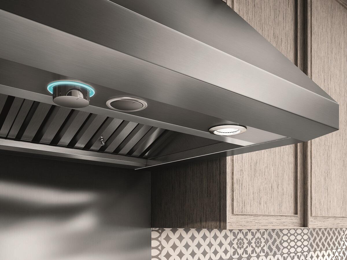 Elica - CALABRIA - Elica Pro - 48" W x 25" D x 18" H, 1200 CFM, Stainless - Wall Mount Hoods | ECL148S4 Elica - CALABRIA - Elica Pro - 48" W x 25" D x 18" H, 1200 CFM, Stainless - Wall Mount Hoods | ECL148S4