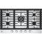 LG - 36" Smart Gas Cooktop 22K BTU, EasyClean Cooktop, Backlit Weighted Knobs - Gas Cooktops - CBGJ3627S