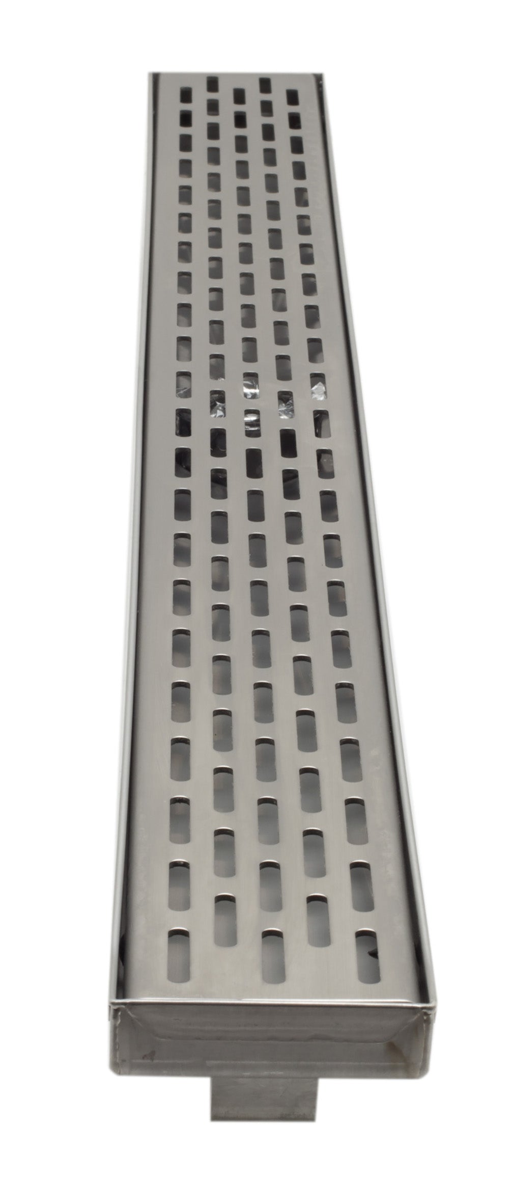 ALFI Brand - 36" Modern Stainless Steel Linear Shower Drain with Groove Holes | ABLD36C-BSS ALFI Brand - 36" Modern Stainless Steel Linear Shower Drain with Groove Holes | ABLD36C-BSS