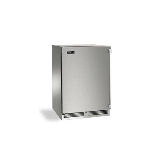 Perlick - 24" Signature Series Outdoor Dual-Zone Wine Reserve with stainless steel solid door, with lock - HP24DO