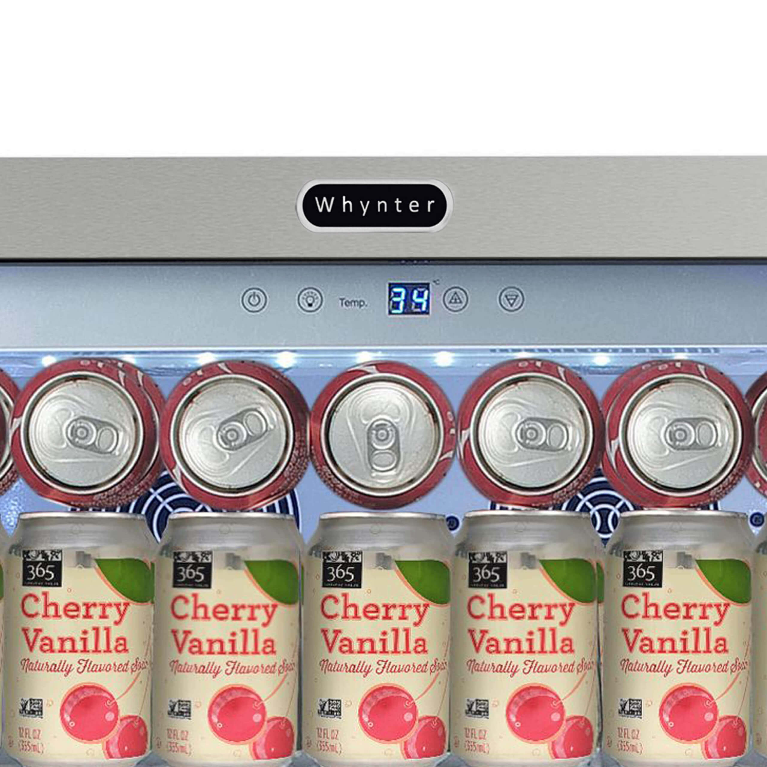 Whynter - Freestanding 8.1 cu. ft. Stainless Steel Commercial Beverage Merchandiser Refrigerator with Superlit Door and Lock – White | CBM-815WS Whynter - Freestanding 8.1 cu. ft. Stainless Steel Commercial Beverage Merchandiser Refrigerator with Superlit Door and Lock – White | CBM-815WS