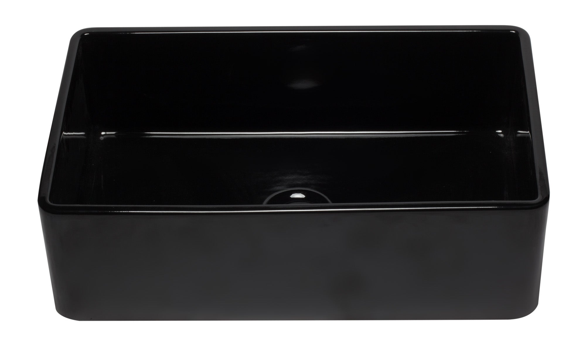 ALFI Brand - 33 inch Black Reversible Single Fireclay Farmhouse Kitchen Sink | AB3320SB-BG ALFI Brand - 33 inch Black Reversible Single Fireclay Farmhouse Kitchen Sink | AB3320SB-BG