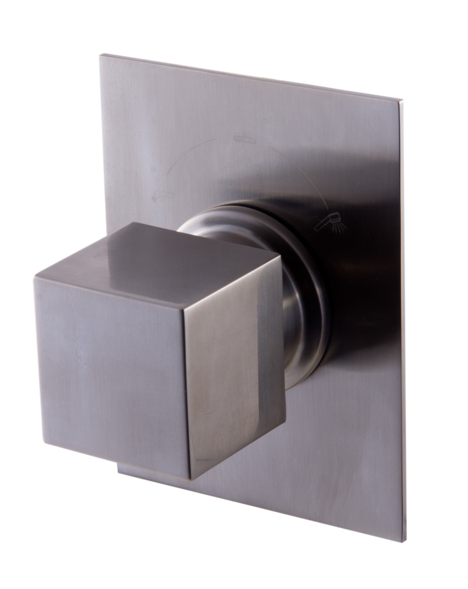 ALFI Brand - Brushed Nickel Modern Square 3 Way Shower Diverter | AB9209-BN ALFI Brand - Brushed Nickel Modern Square 3 Way Shower Diverter | AB9209-BN