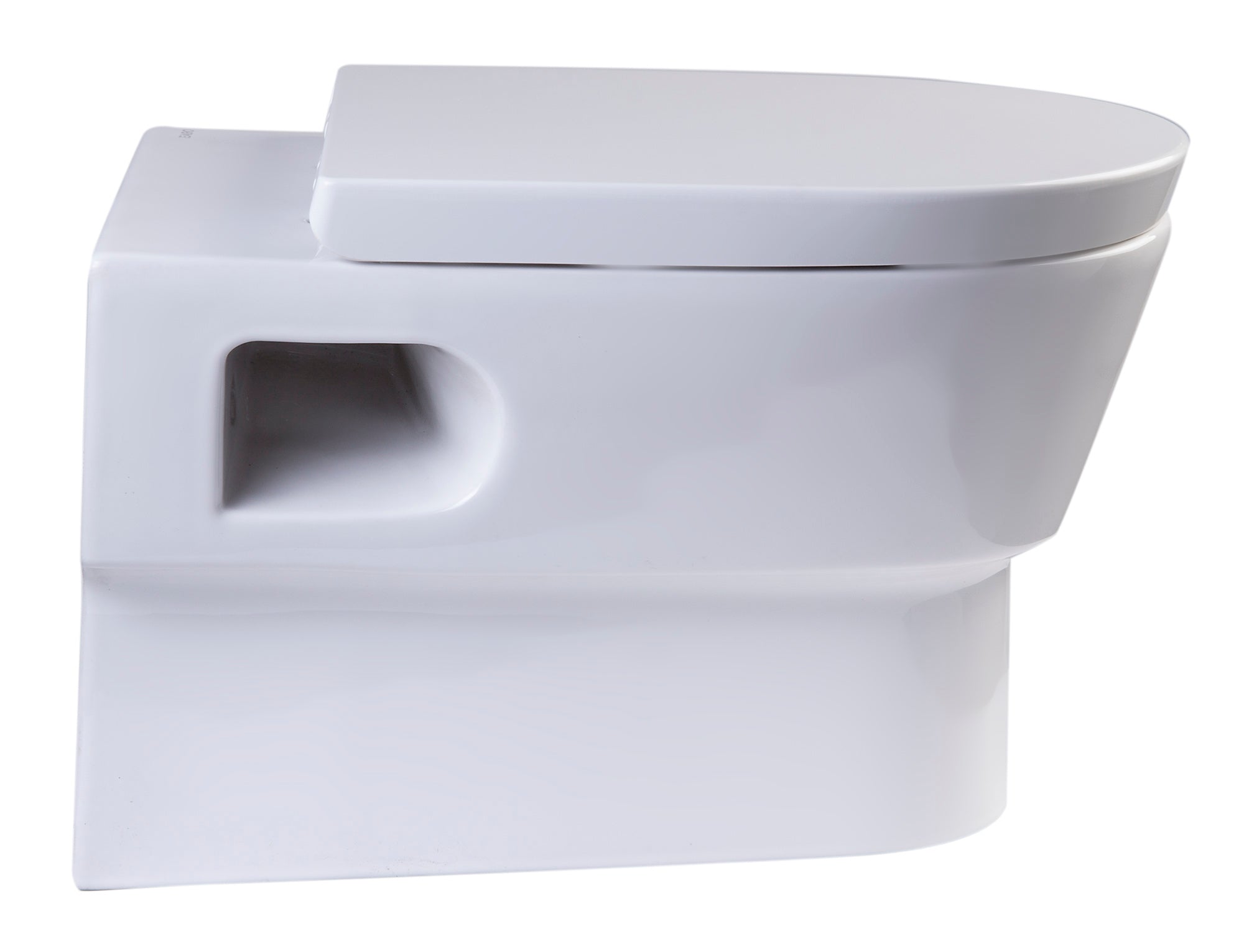 EAGO - Round Modern Wall Mount Dual Flush Toilet Bowl | WD332 EAGO - Round Modern Wall Mount Dual Flush Toilet Bowl | WD332