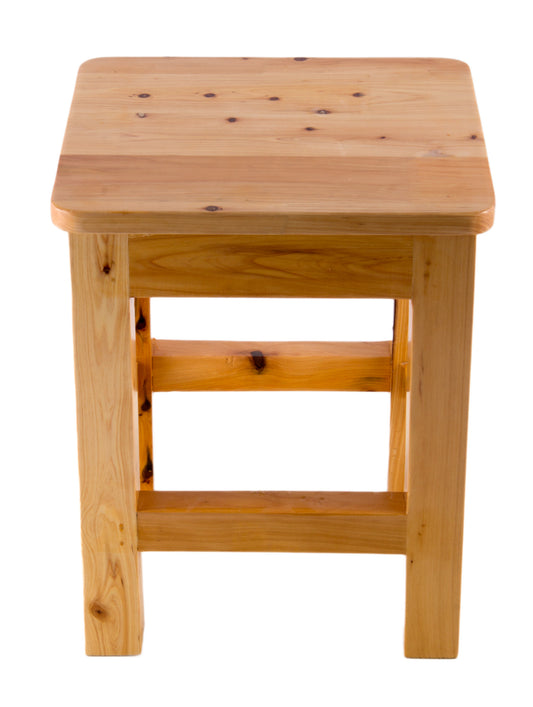 ALFI Brand - 10"x10" Square Wooden Bench/Stool Multi-Purpose Accessory | AB4407