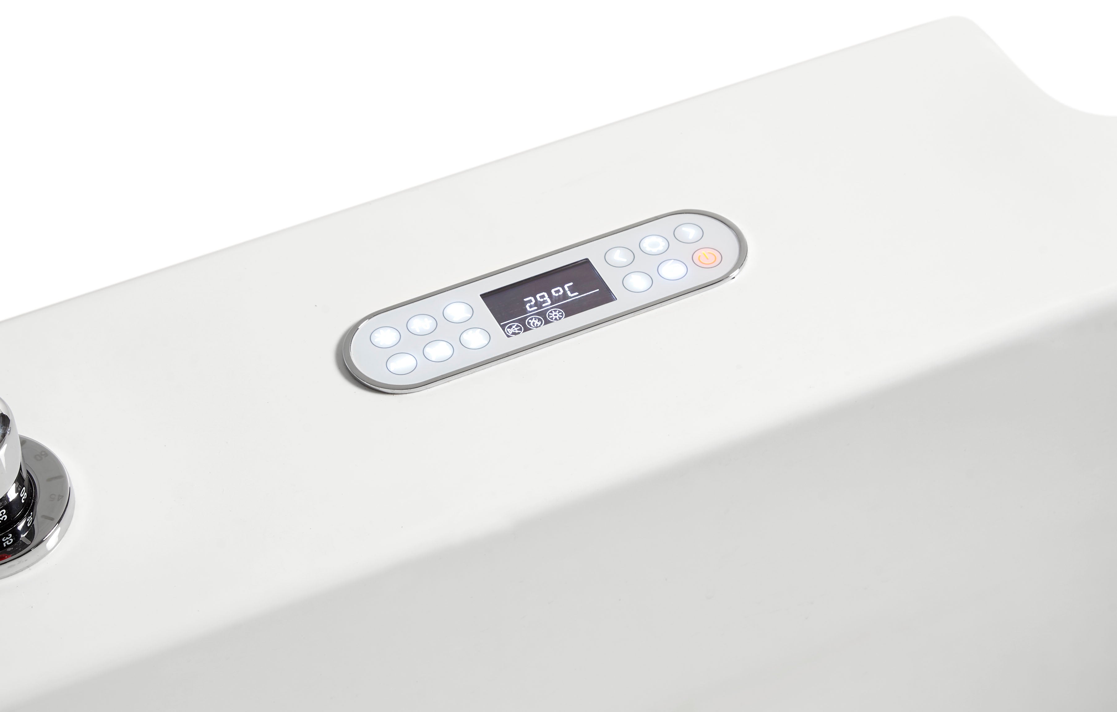 EAGO - 6 ft Acrylic White Whirlpool Bathtub w Fixtures | AM128ETL EAGO - 6 ft Acrylic White Whirlpool Bathtub w Fixtures | AM128ETL