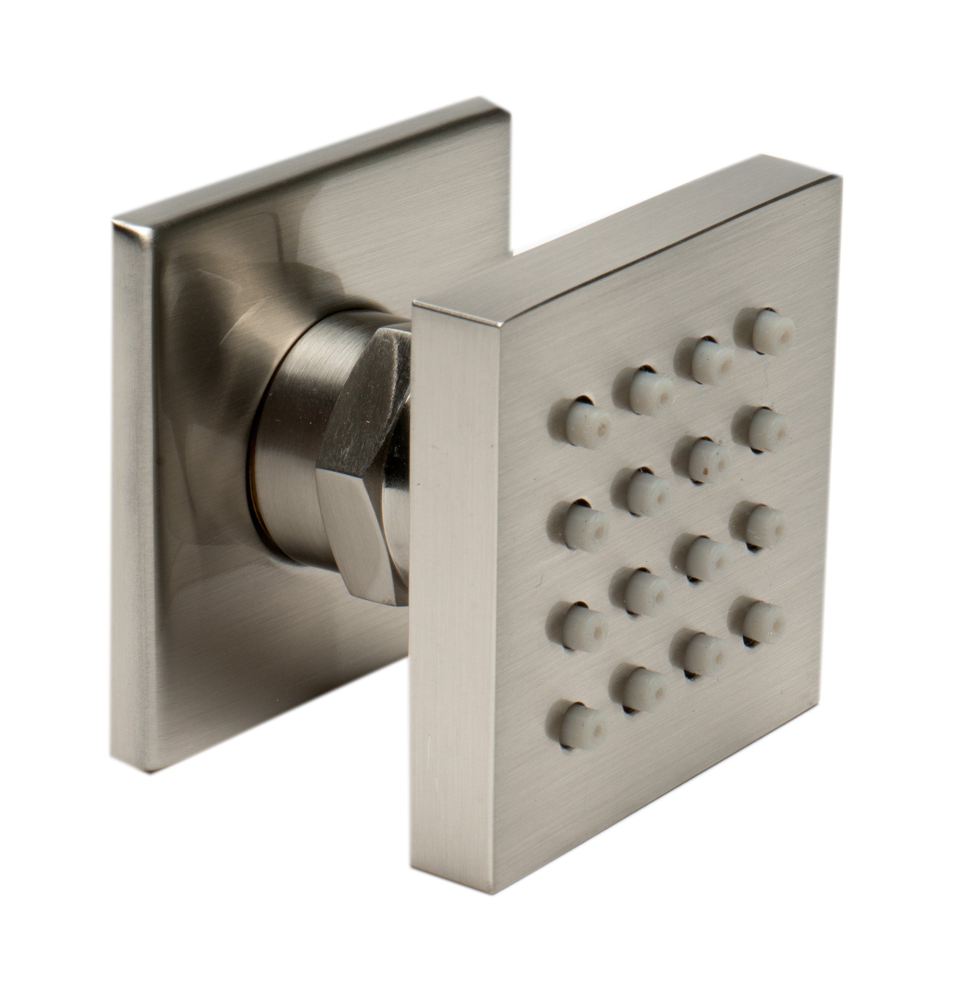 ALFI Brand - Brushed Nickel 2" Square Adjustable Shower Body Spray | AB3820-BN ALFI Brand - Brushed Nickel 2" Square Adjustable Shower Body Spray | AB3820-BN