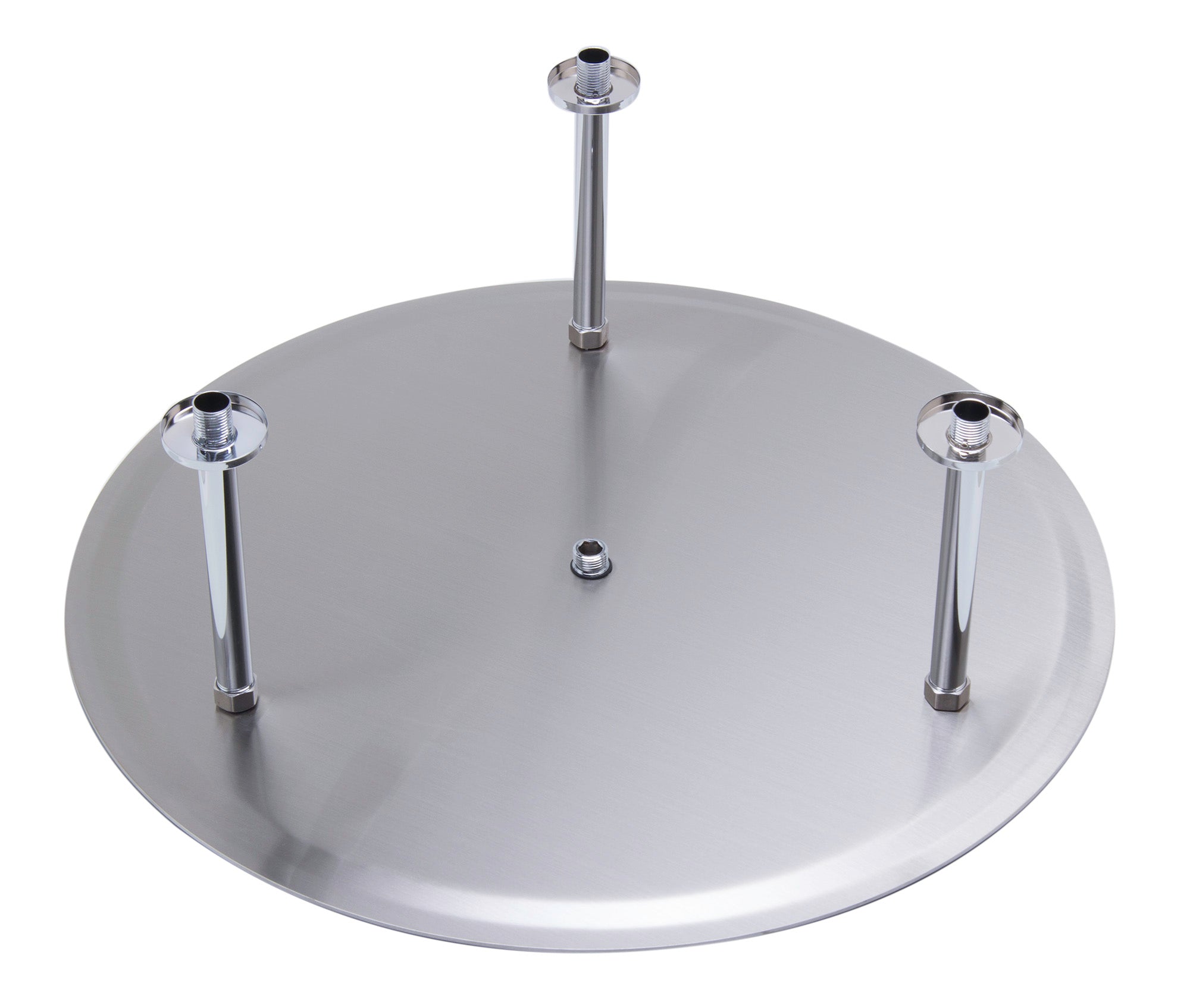 ALFI Brand - 24" Round Brushed Solid Stainless Steel Ultra Thin Rain Shower Head | RAIN24R-BSS ALFI Brand - 24" Round Brushed Solid Stainless Steel Ultra Thin Rain Shower Head | RAIN24R-BSS