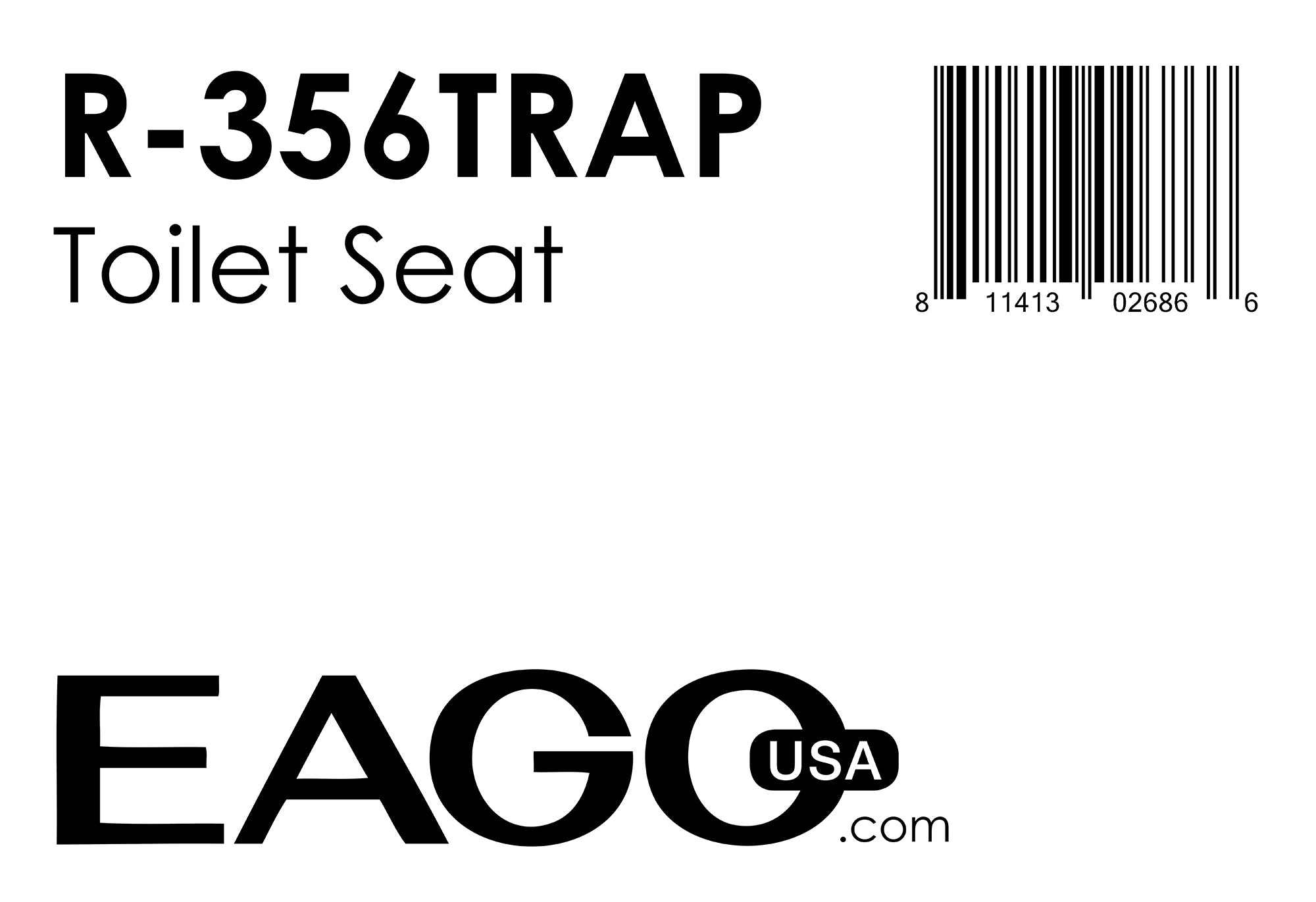 EAGO - Replacement PVC Toilet Trap for TB356 | R-356TRAP EAGO - Replacement PVC Toilet Trap for TB356 | R-356TRAP