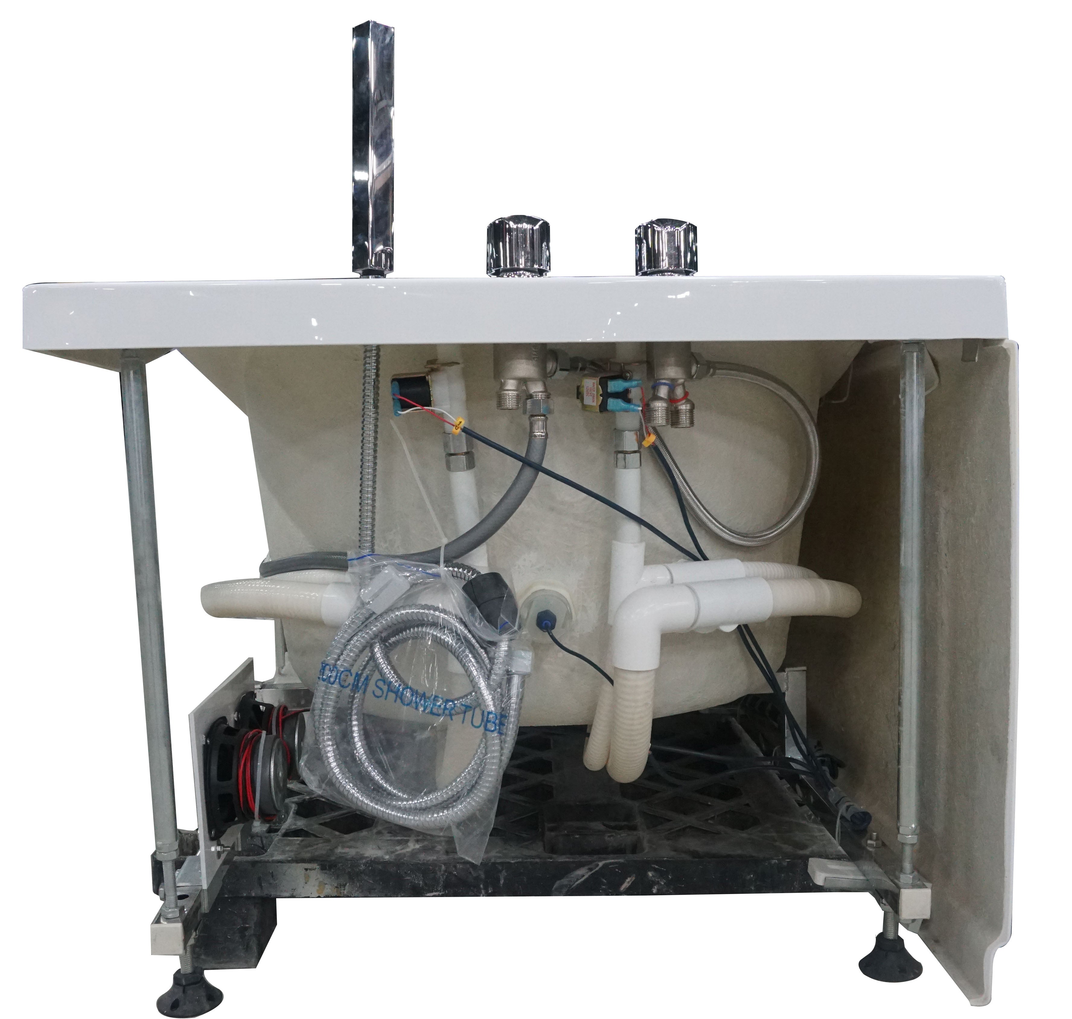 EAGO - 6 ft Left Drain Acrylic White Whirlpool Bathtub w Fixtures | AM189ETL-L EAGO - 6 ft Left Drain Acrylic White Whirlpool Bathtub w Fixtures | AM189ETL-L