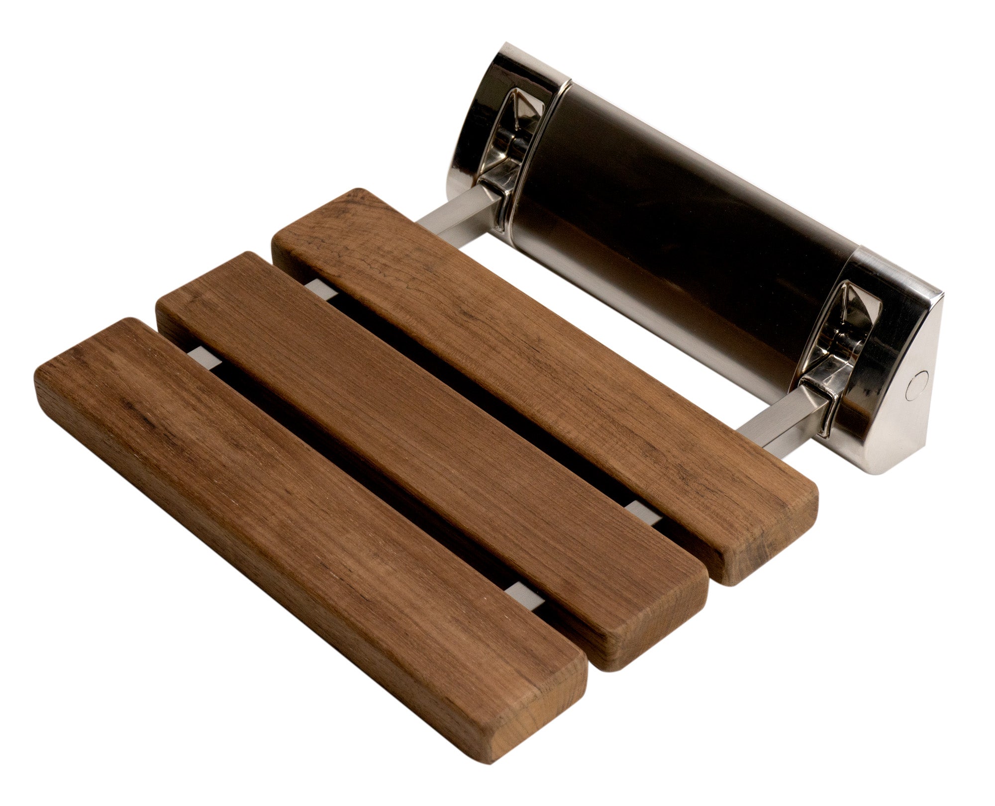 ALFI Brand - Brushed Nickel 14" Folding Teak Wood Shower Seat Bench | ABS14-BN ALFI Brand - Brushed Nickel 14" Folding Teak Wood Shower Seat Bench | ABS14-BN