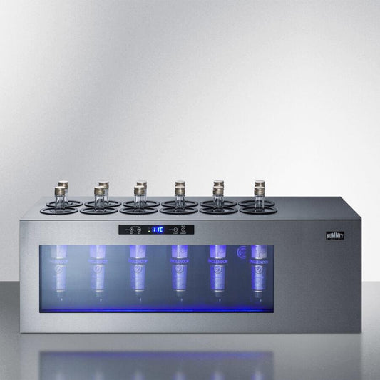 Summit Commercial - Countertop Wine Cooler with Upright 12 Bottle Storage