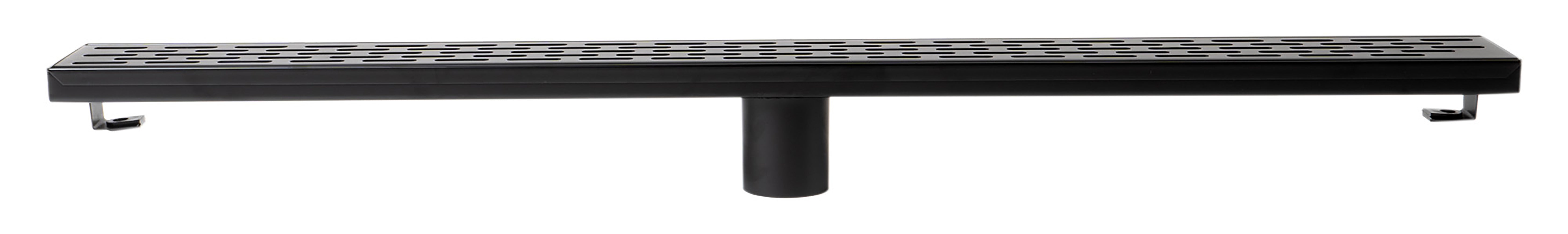 ALFI Brand - 32" Black Matte Stainless Steel Linear Shower Drain with Groove Holes | ABLD32C-BM ALFI Brand - 32" Black Matte Stainless Steel Linear Shower Drain with Groove Holes | ABLD32C-BM