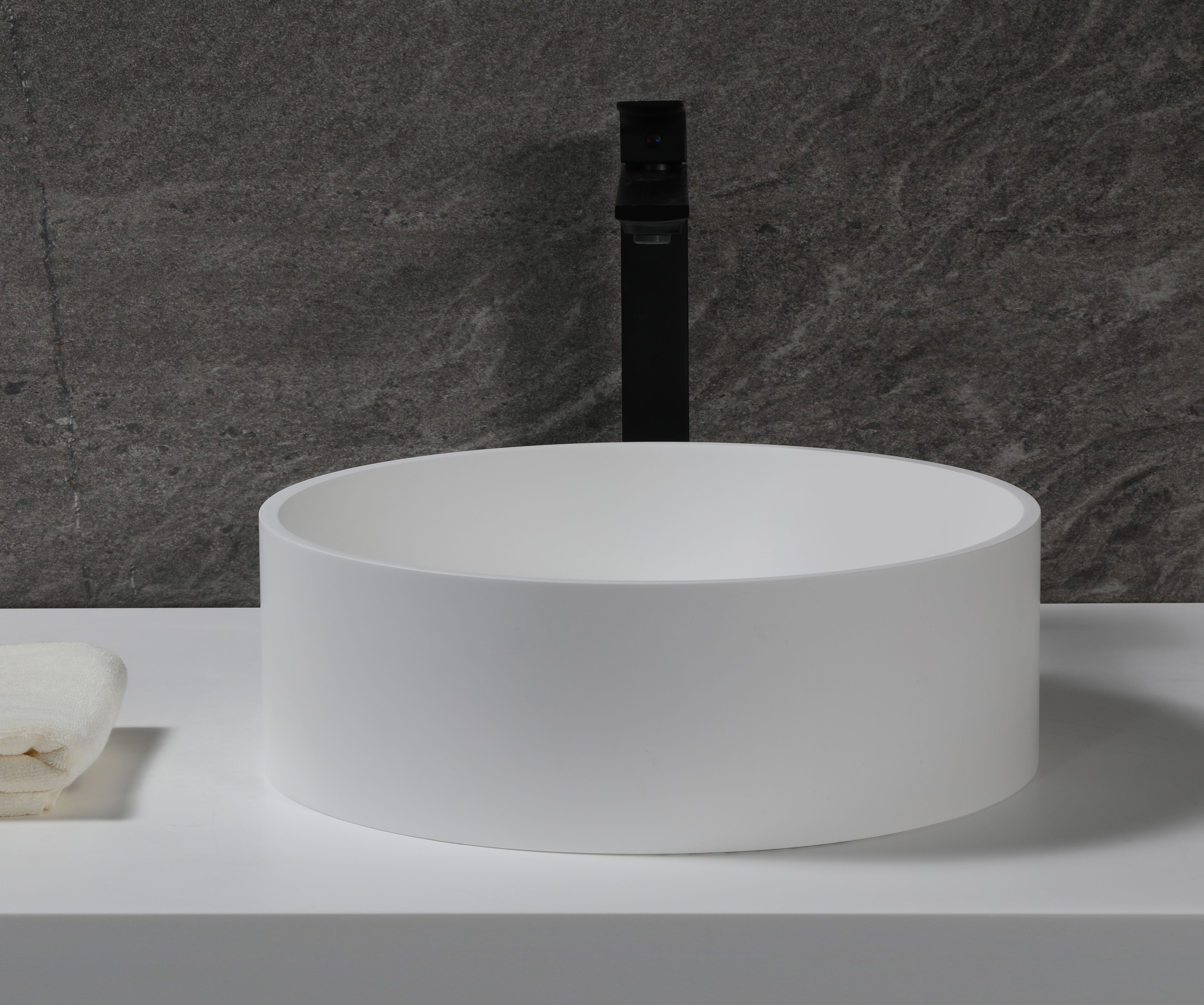 ALFI Brand - 15" Round White Matte Solid Surface Resin Sink | ABRS15R ALFI Brand - 15" Round White Matte Solid Surface Resin Sink | ABRS15R
