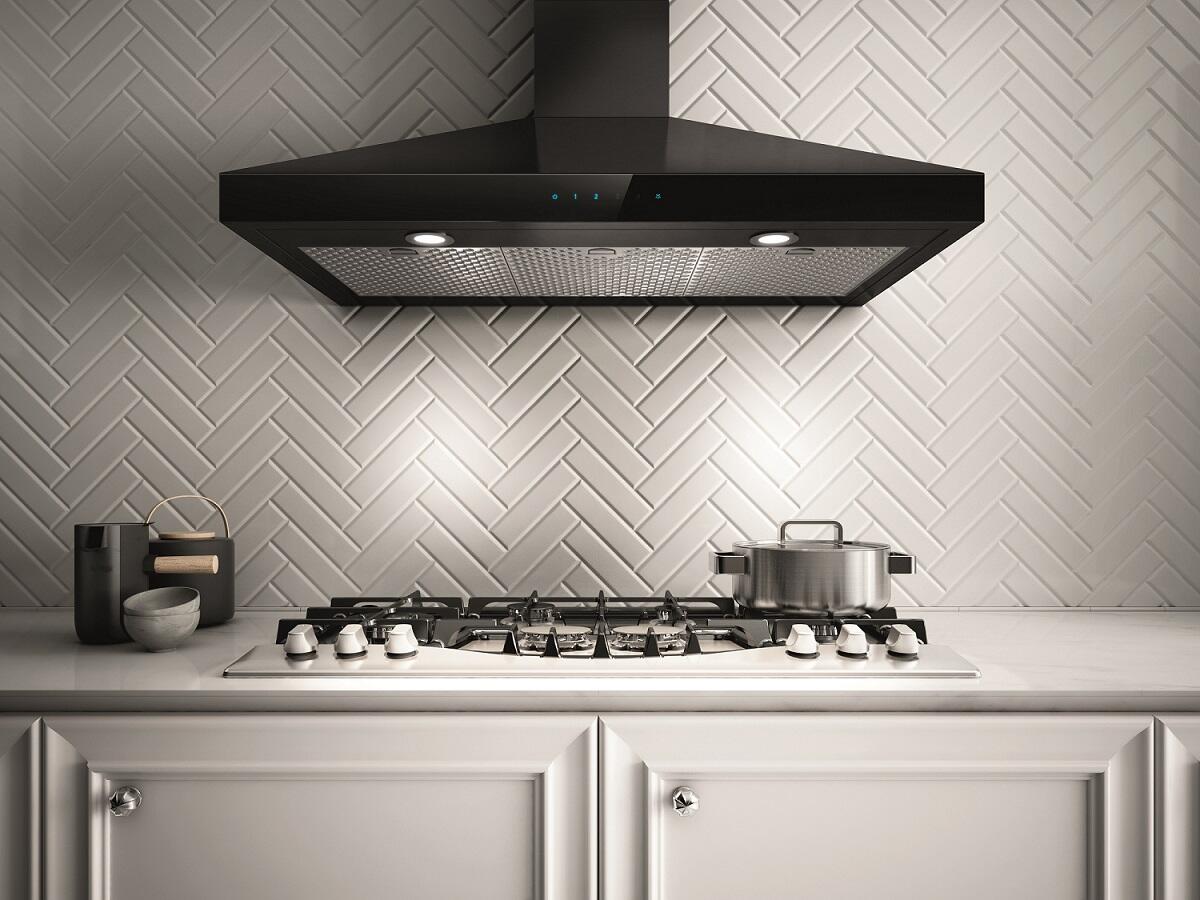 Elica - VARNA BLACK - Techne - 30" W x 19 11/16" D x 10 1/4" H, Black Stainless & Black Glass - Wall Mount Hoods | EVR630BL Elica - VARNA BLACK - Techne - 30" W x 19 11/16" D x 10 1/4" H, Black Stainless & Black Glass - Wall Mount Hoods | EVR630BL