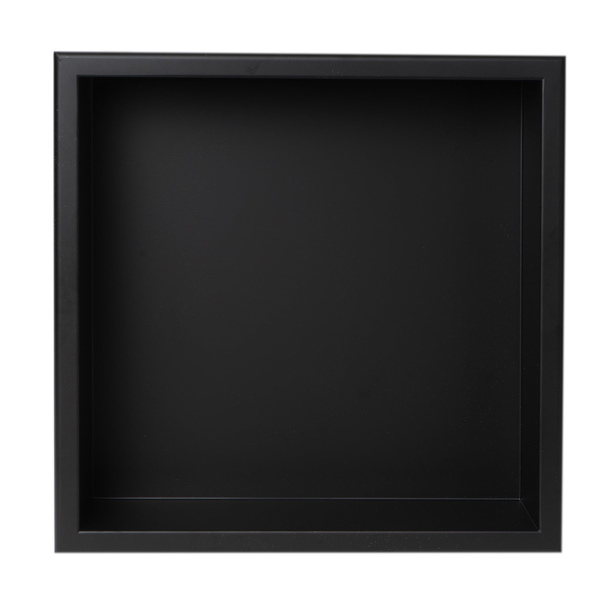 ALFI Brand - 16" x 16" Black Matte Stainless Steel Square Single Shelf Bath Shower Niche | ABNC1616-BLA ALFI Brand - 16" x 16" Black Matte Stainless Steel Square Single Shelf Bath Shower Niche | ABNC1616-BLA