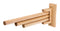 ALFI Brand - 16" Triple Rack Wooden Towel Bar Bathroom Accessory | AB5506